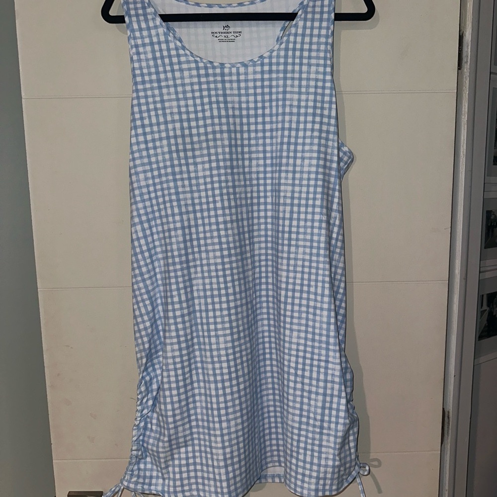 SOUTHERN TIDE : Blue and White Gingham Dress